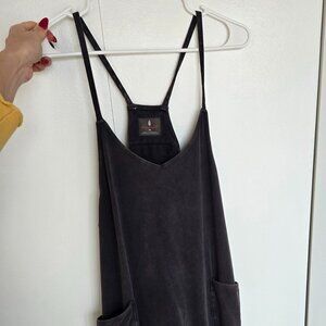 FREE PEOPLE FP Movement Hot Shot Onesie in WASHED BLACK - SIZE XS